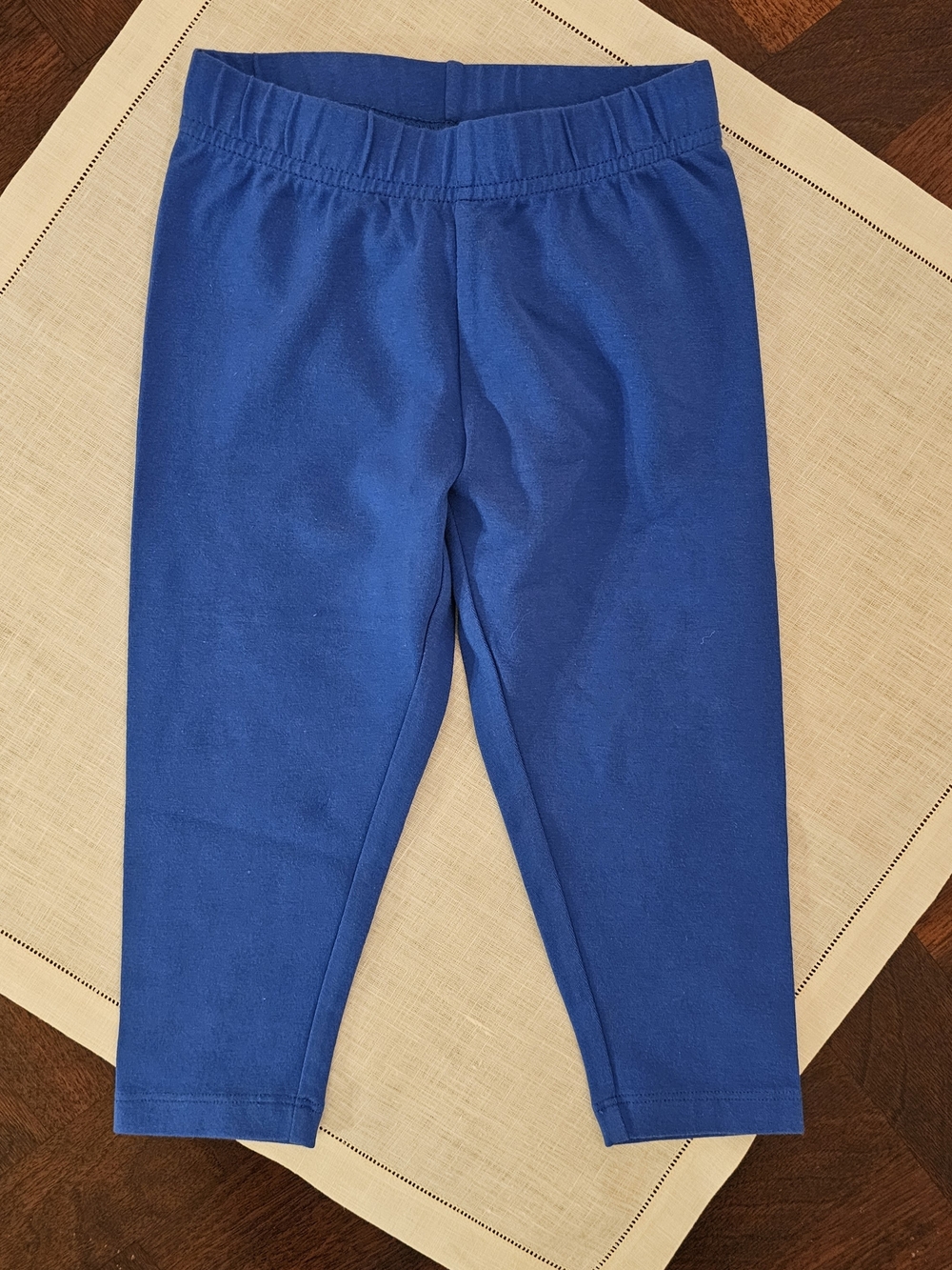 Lands' End Girls' Bright Royal Blue Cropped Leggings 5/6